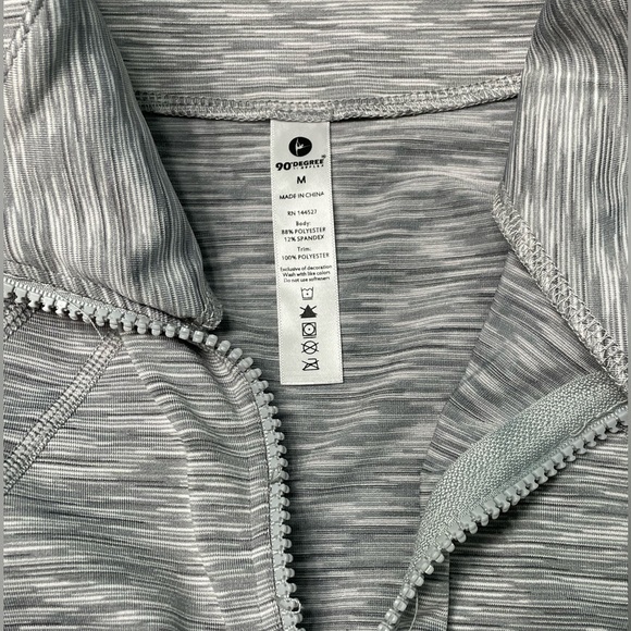 Gray zip-up long sleeve - Picture 5 of 6